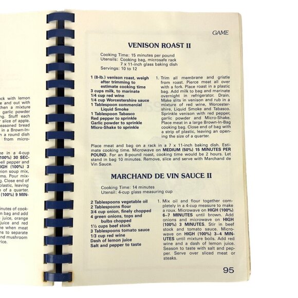 Tout De Suite À La Microwave II Cookbook By Jean K Durkee Spiral Bound - Picture 9 of 14